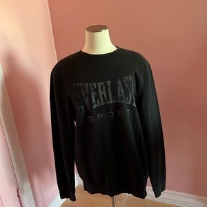EVERLAST - Cotton sweatshirt - M - Men’s Women’s Black